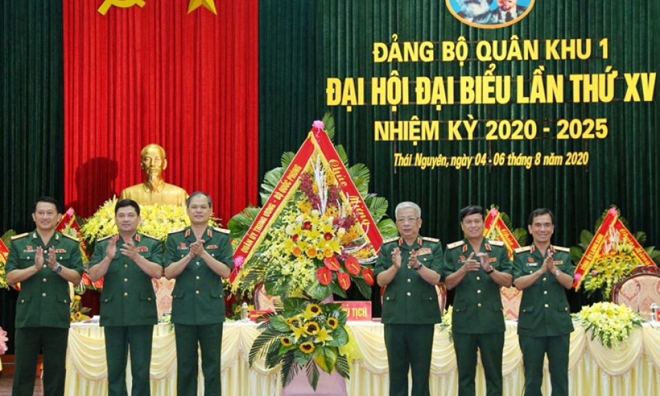 Đại hội đại biểu Đảng bộ Quân khu 1 lần thứ XV thành công tốt đẹp
