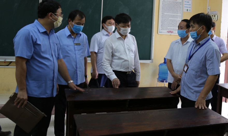 Lãnh đạo tỉnh kiểm tra công tác chuẩn bị thi tốt nghiệp THPT năm 2020