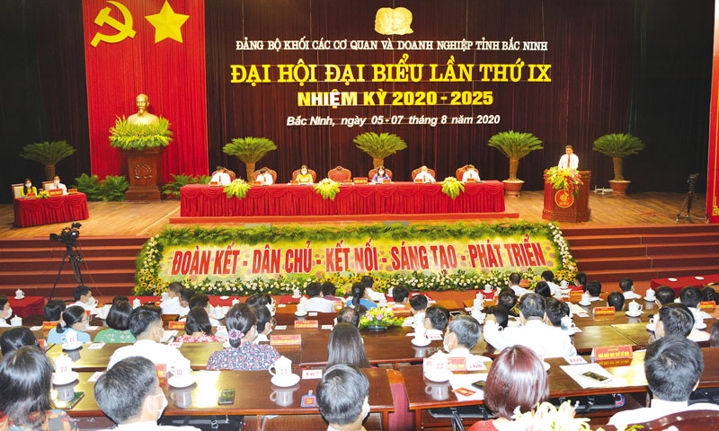 Ngày làm việc thứ Nhất Đại hội Đại biểu Đảng bộ Khối các Cơ quan và Doanh nghiệp tỉnh lần thứ IX