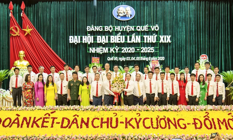 Đại hội Đại biểu Đảng bộ huyện Quế Võ lần thứ XIX thành công tốt đẹp