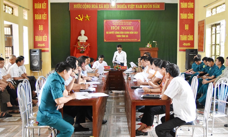 Lương Tài rà duyệt công dân sẵn sàng nhập ngũ năm 2021