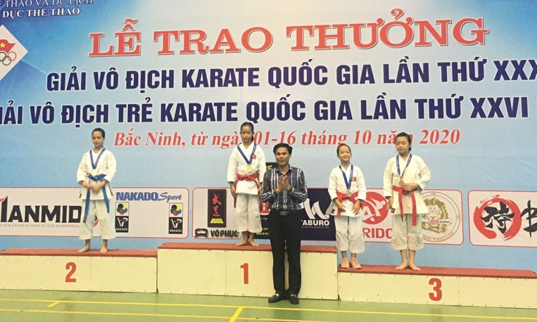 Bắc Ninh giành 8 huy chương giải trẻ Karate Quốc gia năm 2020 sau 2 ngày thi đấu