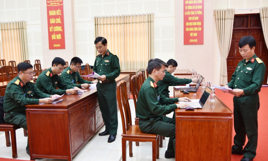 Khai mạc Hội thi cán bộ giảng dạy chính trị cấp Bộ CHQS tỉnh