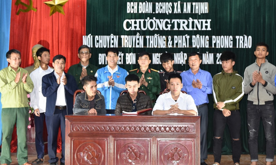 Lương Tài phát động phong trào viết đơn tình nguyện nhập ngũ