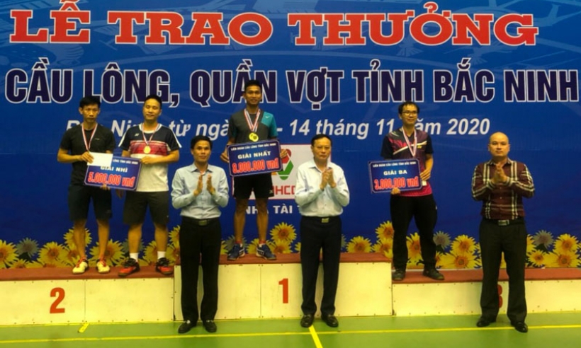Bế mạc giải vô địch Cầu lông, Quần vợt tỉnh