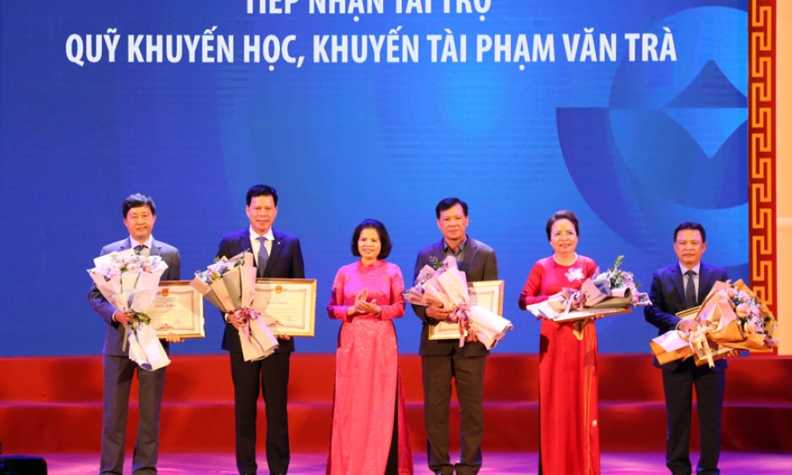 Tổng quỹ khuyến học toàn tỉnh đạt 143 tỷ đồng