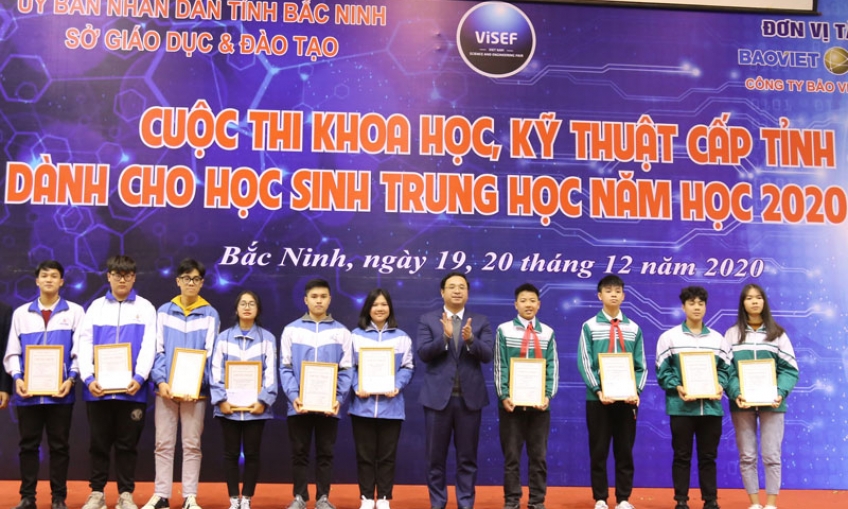 5 dự án đạt giải Nhất cấp tỉnh cuộc thi khoa học kỹ thuật năm học 2020-2021
