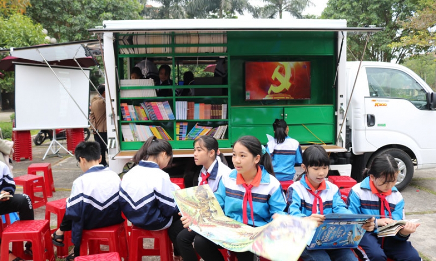 100% trường Tiểu học tổ chức dạy học có hiệu quả tiết đọc Thư viện