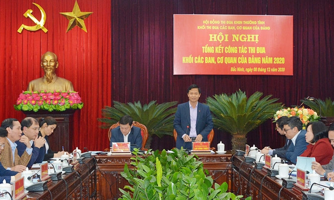 Khối các Ban, Cơ quan của Đảng tổng kết công tác thi đua năm 2020