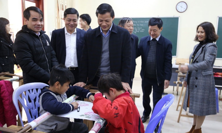 Lãnh đạo tỉnh thăm Trung tâm Nuôi dưỡng Người có công và Bảo trợ xã hội tỉnh
