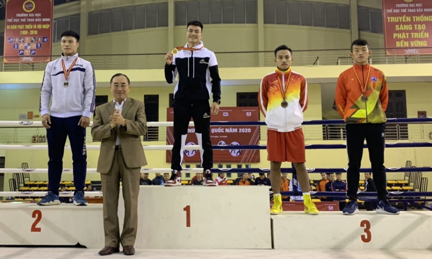 Võ sĩ Nguyễn Văn Đương, đội tuyển Boxing Bắc Ninh được bầu VĐV tiêu biểu toàn quốc năm 2020