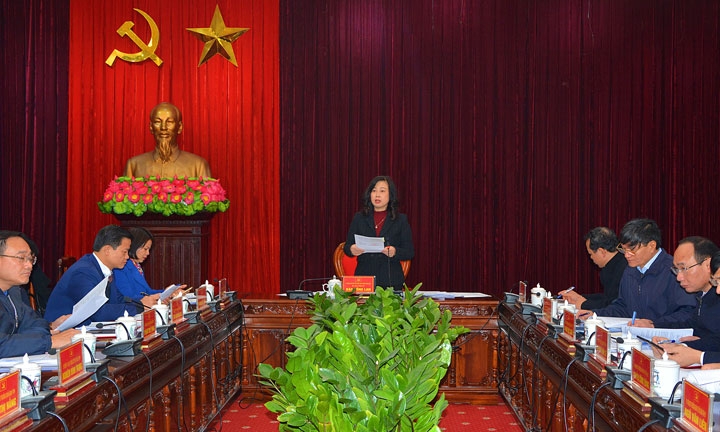Họp Đoàn đại biểu dự Đại hội Đại biểu toàn quốc lần thứ XIII của Đảng
