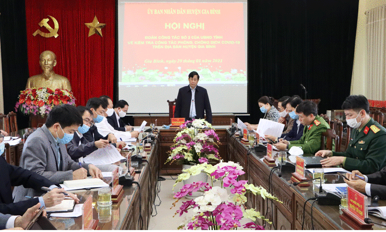 Phó Chủ tịch Thường trực HĐND tỉnh kiểm tra công tác phòng, chống dịch tại Gia Bình và thành phố Bắc Ninh