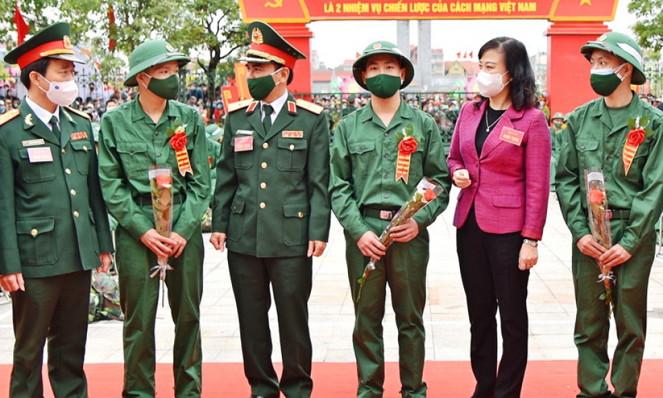 Bắc Ninh giao quân đủ chỉ tiêu, trang trọng, an toàn