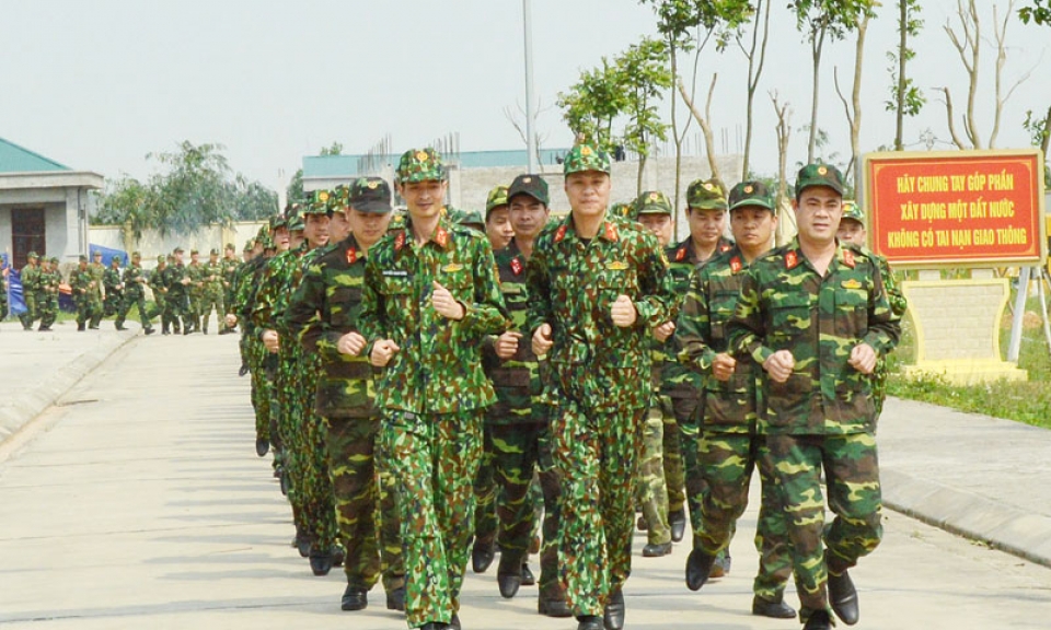 Bộ CHQS tỉnh phát động phong trào rèn luyện thân thể theo gương Bác Hồ