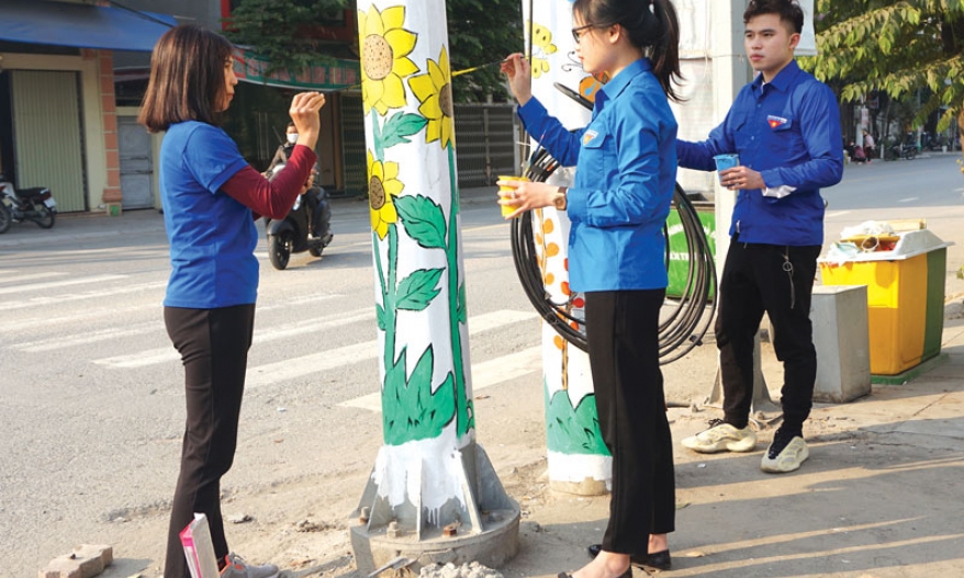 Xung kích, tình nguyện  xây dựng nông thôn mới