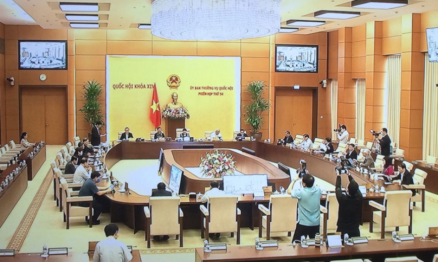 Khai mạc Phiên họp thứ 54 của Ủy ban Thường vụ Quốc hội