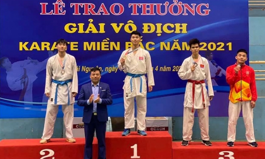 Đội tuyển Karate Bắc Ninh giành 26 huy chương tại giải vô địch Karate miền Bắc lần thứ I
