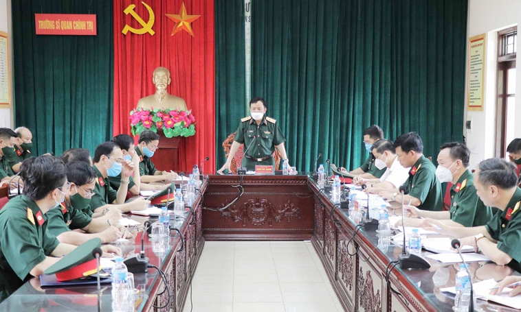 Triển khai Bệnh viện dã chiến truyền nhiễm số 1 tại Trường Sĩ quan Chính trị