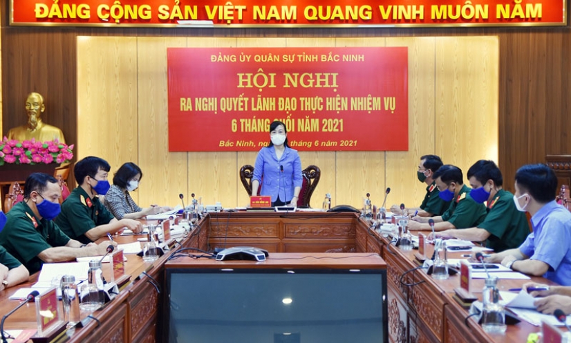 Đảng ủy Quân sự tỉnh ra Nghị quyết lãnh đạo nhiệm vụ 6 tháng cuối năm