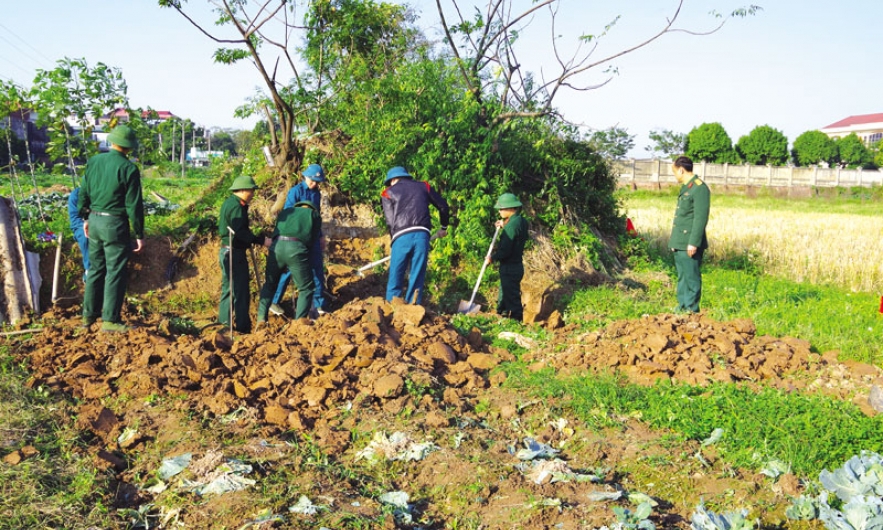 Quân khu 1 làm tốt công tác tìm kiếm, quy tập hài cốt liệt sĩ