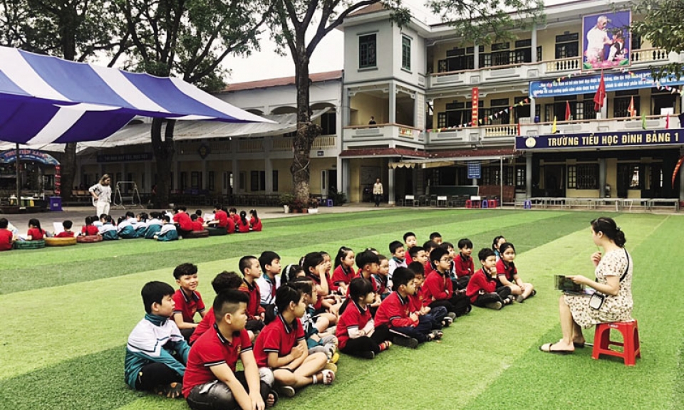 Trường Tiểu học Đình Bảng 1  đẩy mạnh học tập và làm theo Bác