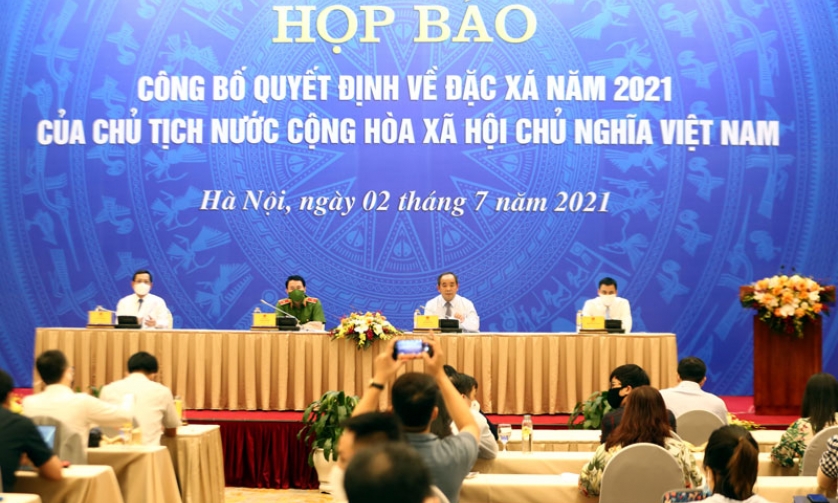 Công bố Quyết định của Chủ tịch nước về đặc xá năm 2021