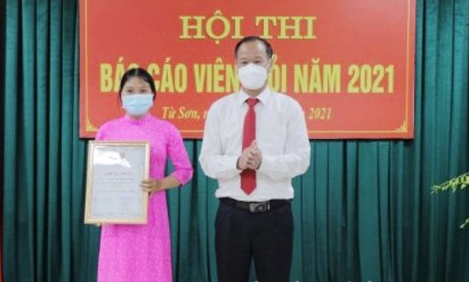 Thị ủy Từ Sơn 20 thí sinh tham gia Hội thi Báo cáo viên giỏi