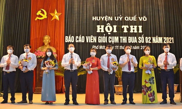 21 thí sinh huyện Quế Võ dự thi Báo cáo viên giỏi
