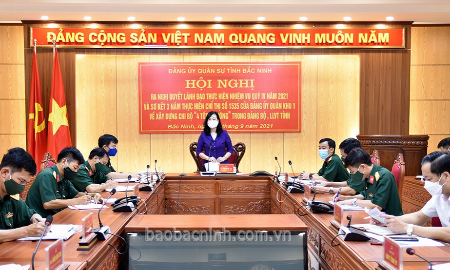 Đảng ủy Quân sự tỉnh ra Nghị quyết lãnh đạo nhiệm vụ quý IV