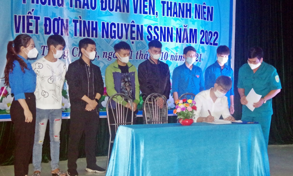 Phát động phong trào viết đơn tình nguyện nhập ngũ