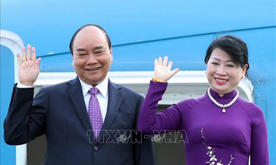 Chủ tịch nước Nguyễn Xuân Phúc lên đường thăm chính thức Liên bang Thụy Sỹ