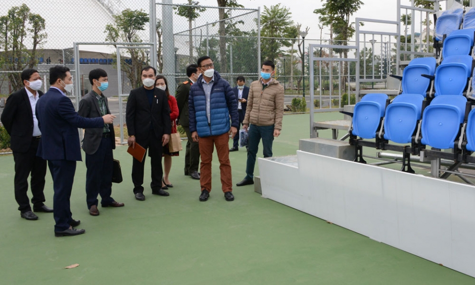 Kiểm tra công tác chuẩn bị tổ chức giải quần vợt vô địch Quốc gia năm 2021
