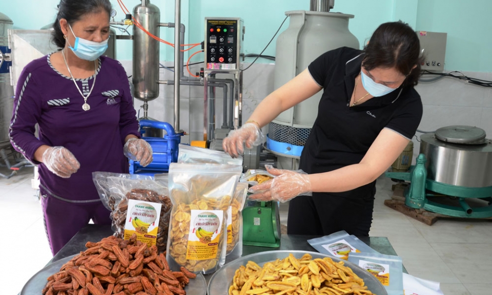 Chuối sấy giòn Thanh Hương  hướng đích sản phẩm OCOP cấp tỉnh