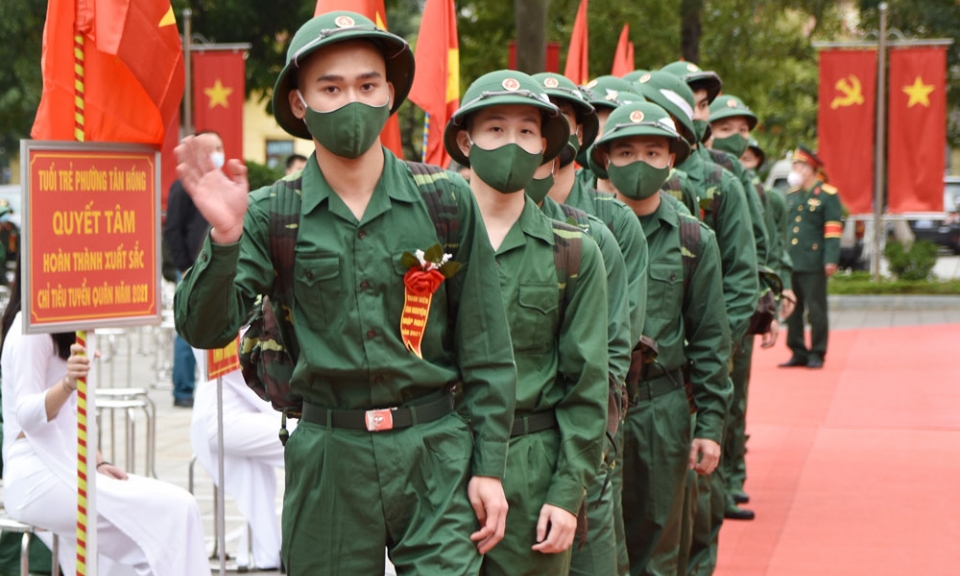 Hiệp đồng giao nhận công dân nhập ngũ, động viên huấn luyện quân nhân dự bị