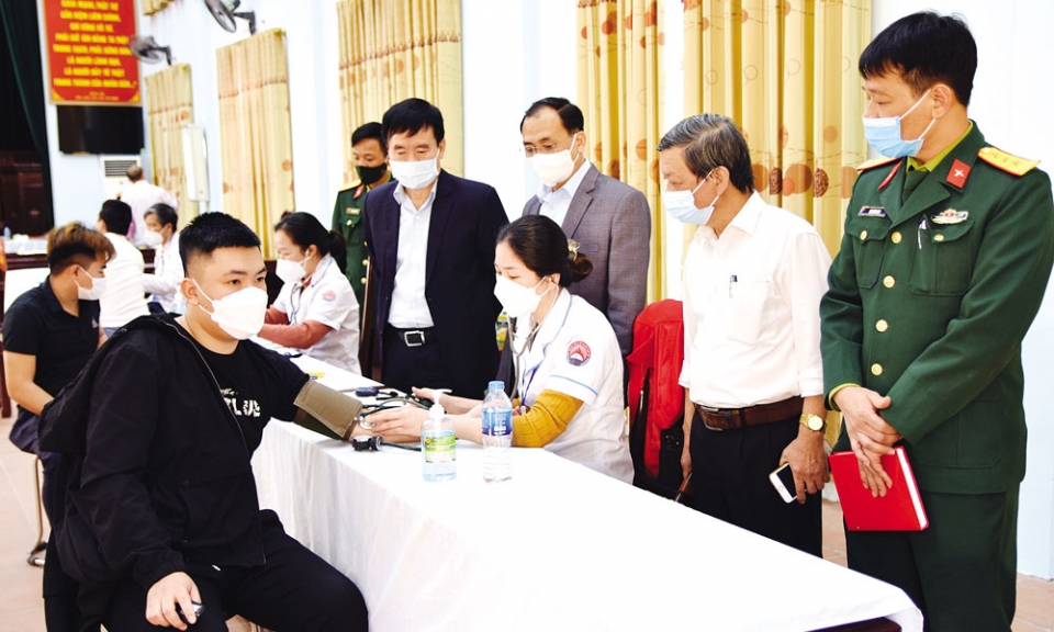 Tham mưu thực hiện tốt công tác tuyển quân
