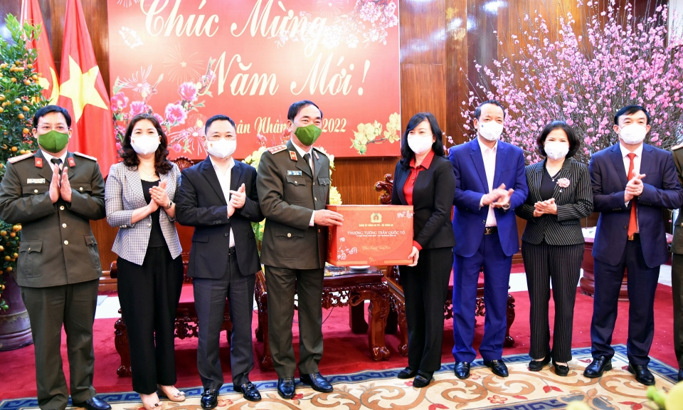 Thượng tướng Trần Quốc Tỏ, Thứ trưởng Bộ Công an chúc Tết tỉnh Bắc Ninh