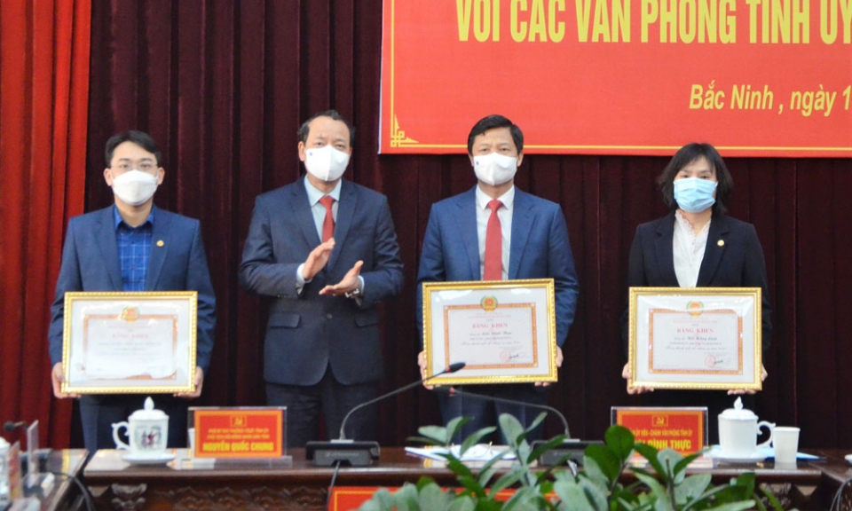 Văn phòng Tỉnh ủy triển khai nhiệm vụ công tác năm 2022