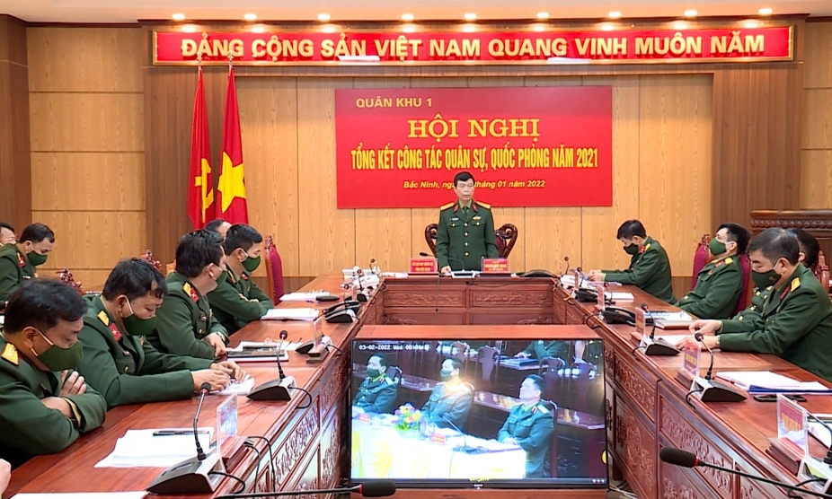 Quân khu 1 tổng kết công tác quân sự, quốc phòng địa phương năm 2021