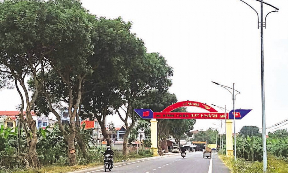 Hoài Thượng xây dựng  Nông thôn mới nâng cao