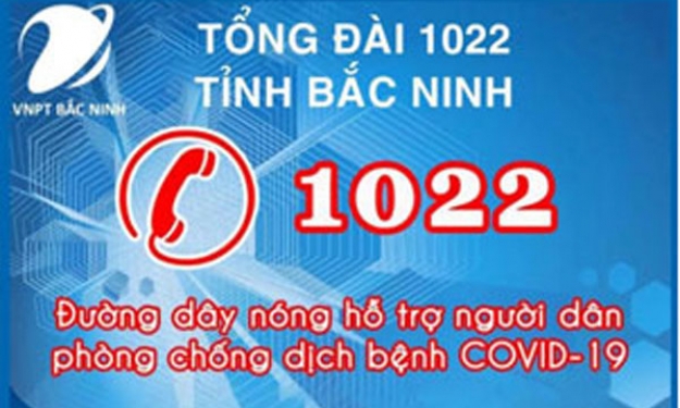 Bắc Ninh: Tổng đài 1022 tư vấn sức khỏe người mắc Covid-19 điều trị tại nhà