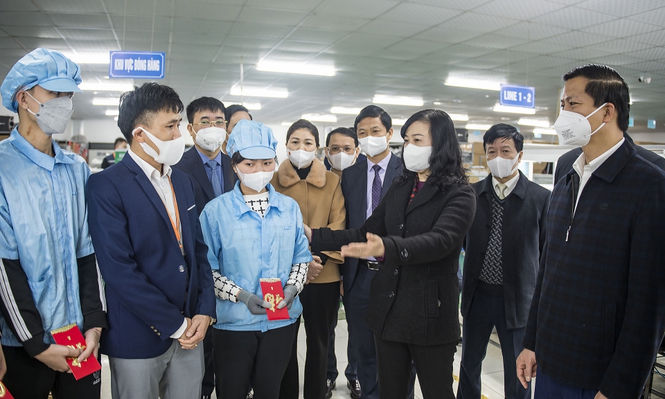 Bí thư Tỉnh ủy Đào Hồng Lan kiểm tra sản xuất đầu xuân
