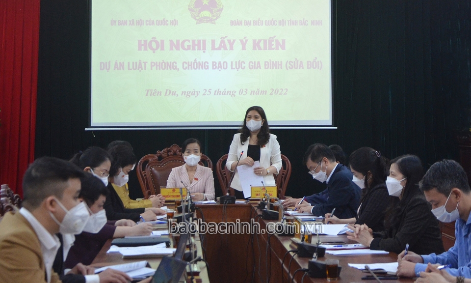 Lấy ý kiến vào Dự án Luật Phòng, chống bạo lực gia đình (sửa đổi)