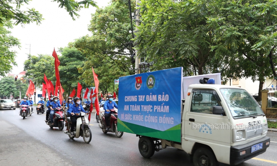 Gần 1.200 ĐVTN trong tỉnh tham gia tuyên truyền hưởng ứng Tháng hành động vì an toàn thực phẩm