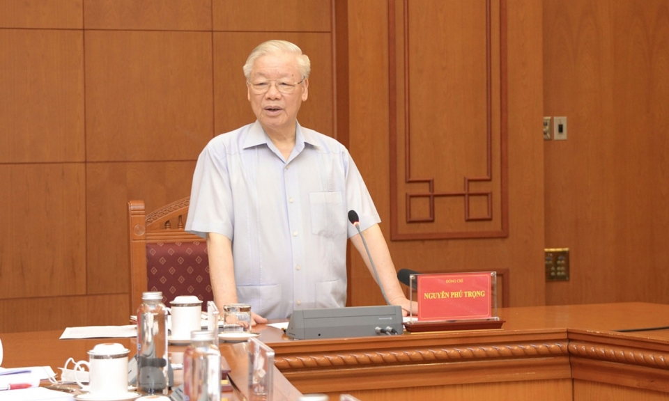 Tổng Bí thư Nguyễn Phú Trọng chủ trì họp về phòng chống tham nhũng, tiêu cực