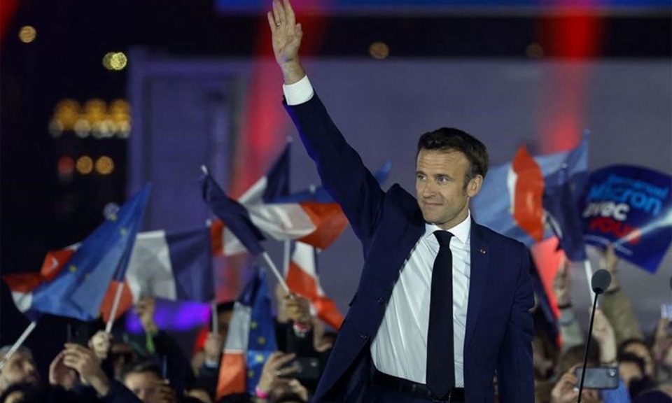 Tổng thống Pháp Macron thắng cử nhiệm kỳ hai, ứng cử viên Le Pen thừa nhận thất bại