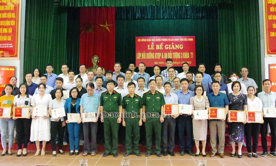 46 học viên hoàn thành bồi dưỡng kiến thức quốc phòng-an ninh