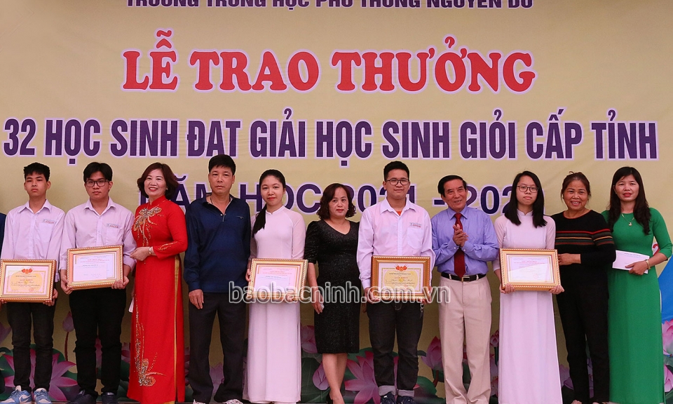 Trường ngoài công lập có 32 học sinh đạt giải cấp tỉnh