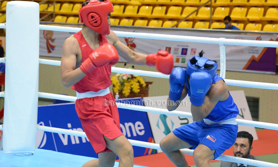Vương Thị Vỹ (Bắc Ninh) giành quyền vào chung kết môn Boxing