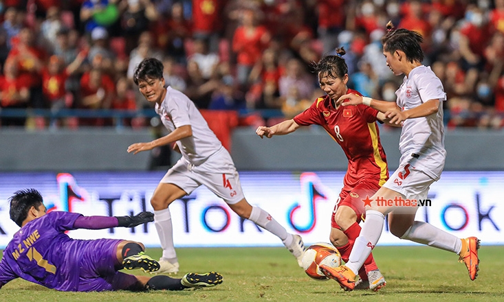 Kết quả bóng đá nữ Việt Nam và Myanmar: Tiến vào chung kết SEA Games 31